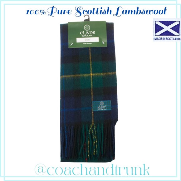 Scarf Scottish Lambswool CLAN HISTORY & MOTTO INCLUDED GUARANTEED 100% NWT - Picture 5 of 5